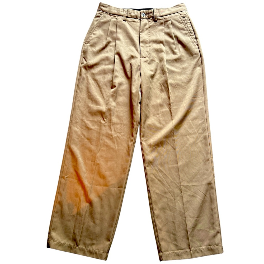 Austin Golf Tan Chinos with Relaxed Fit & Pleats 32W/30L NWOT